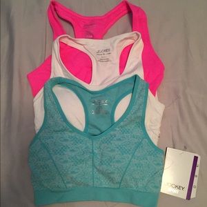 Jockey sports bras. Bundle of 3.