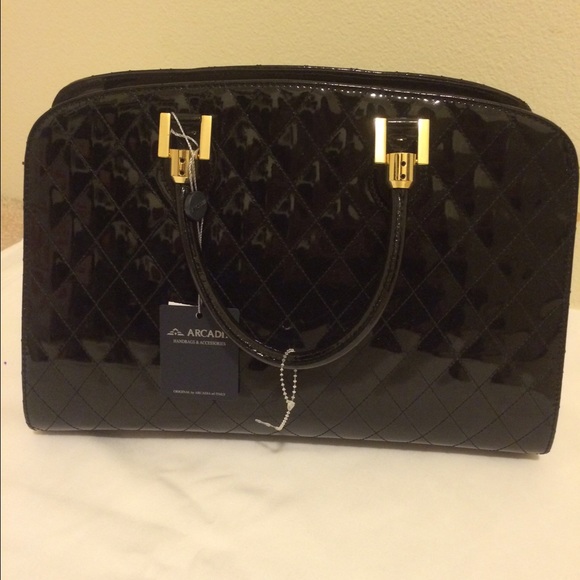 Arcadia Pat Quilt Made in Italy Genuine Leather