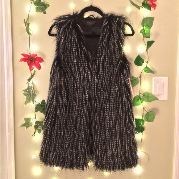 Long Body Faux Fur Vest - Picture 1 of 4
