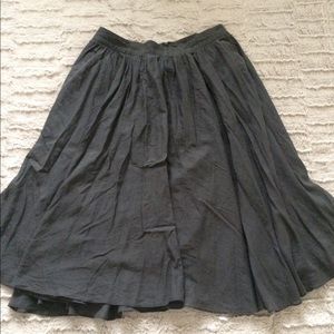 J. Crew midi gray skirt size 6