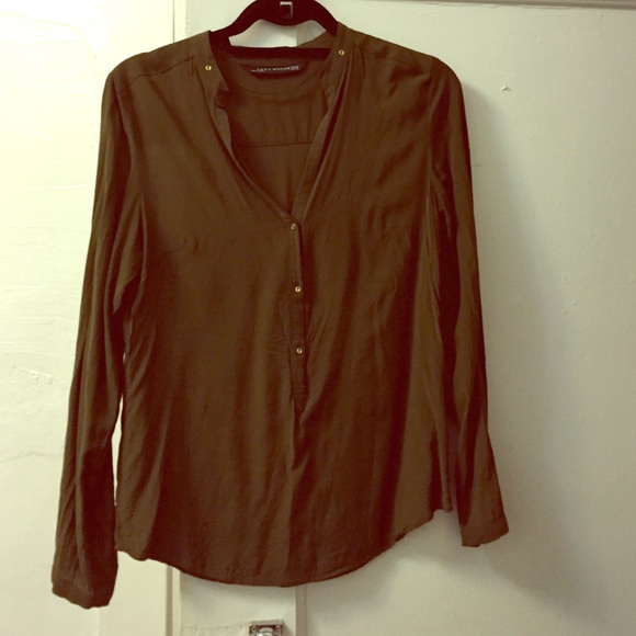 Zara dark green blouse✨✨