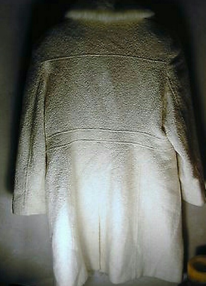 SOLD Marvin Richards White Winter Dressy Coat #1 - Picture 4 of 4