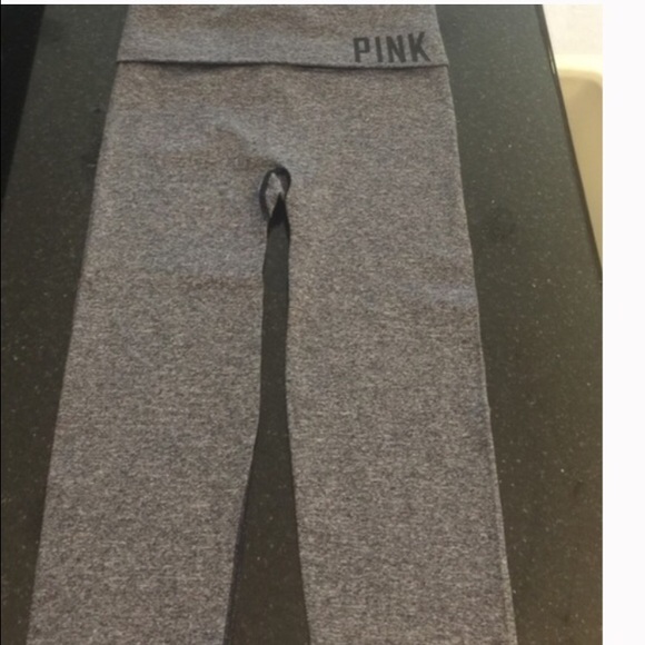 Pink grey yoga pants