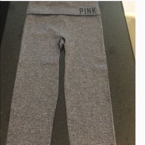 Pink grey yoga pants