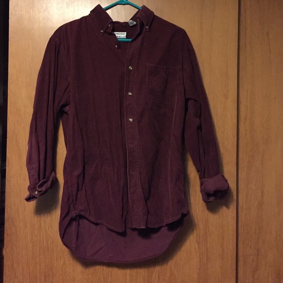 Corduroy button up top