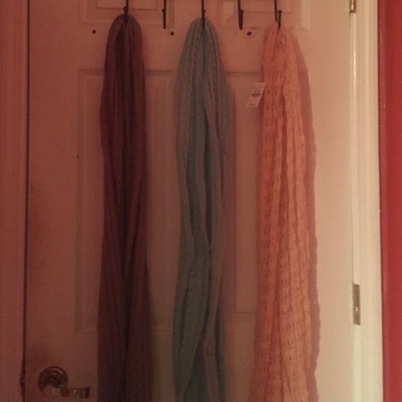 Bundle of three infinity scarves