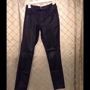 Old Navy - navy coated legging jeans sz 6