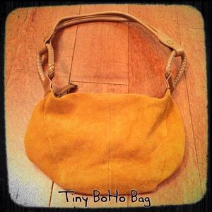 Tiny boho bag - real suede!