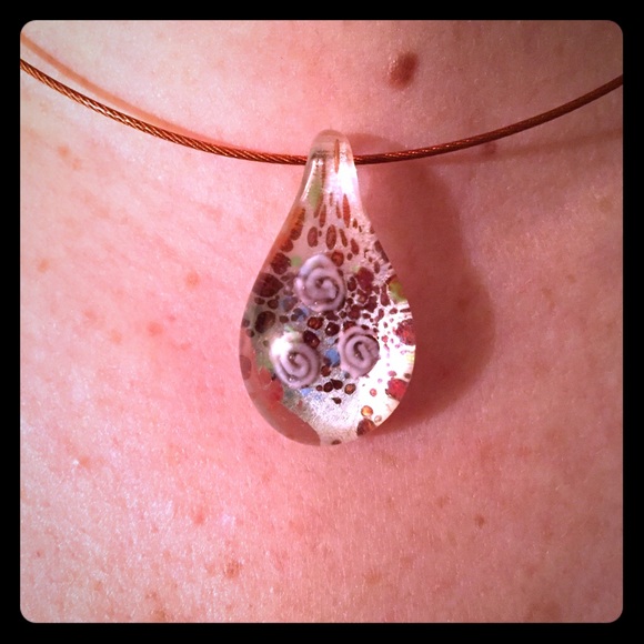 🦃 Glass Bead Necklace with Magnetic Closure
