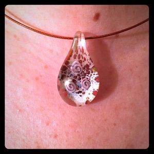 🦃 Glass Bead Necklace with Magnetic Closure