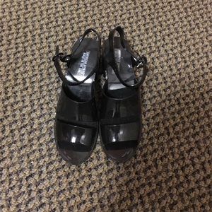 American apparel jelly heel sandal