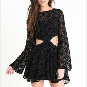 For love and lemons velvet dress