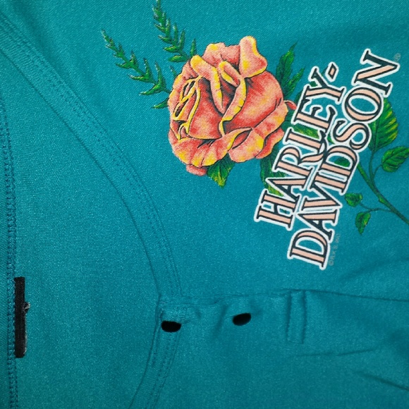 Harley Davidson 3/4 sleeved  top - Picture 1 of 3