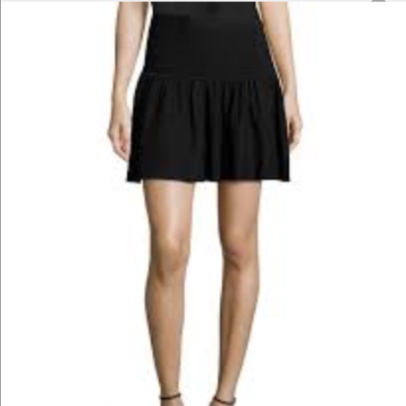 NWT BCBG MAXAZRIA Skirt Fit Flare Black Stretch M