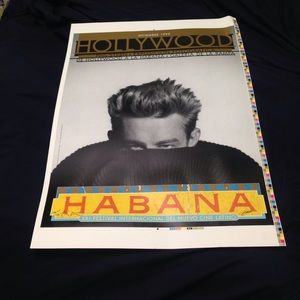 James Dean Habana promo poster Phil Stern signed!