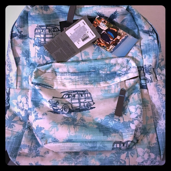 Jansport vintage island theme backpack