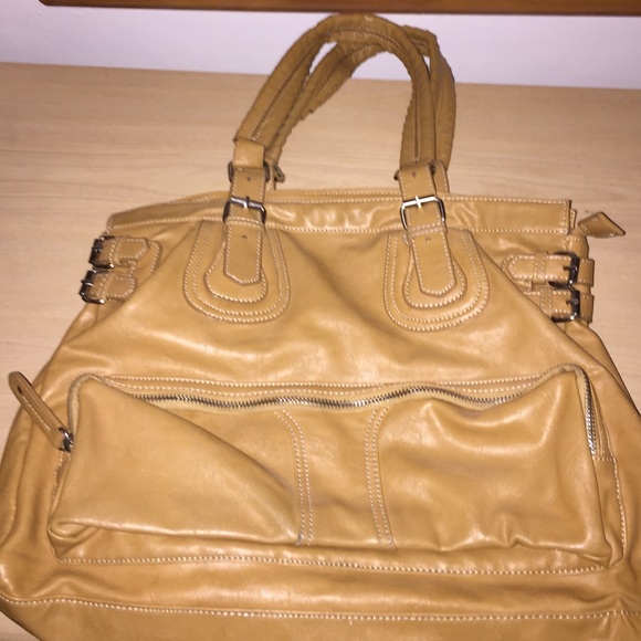Tan shoulder bag