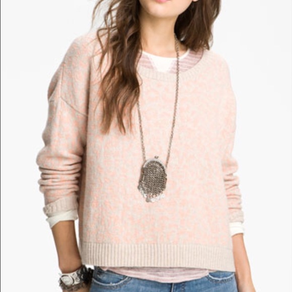 Free People Leopard Print Sweater