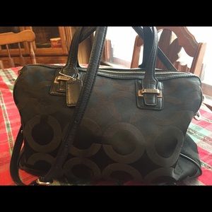 Authentic signature coach satchel