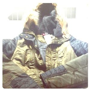 H&m super stylish winter coat with hood