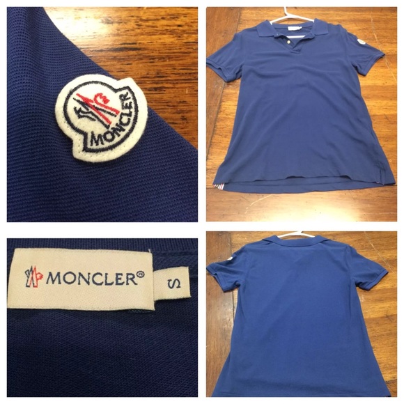 Moncler-Mens Small Navy Polo. Worn 1x for pic $195