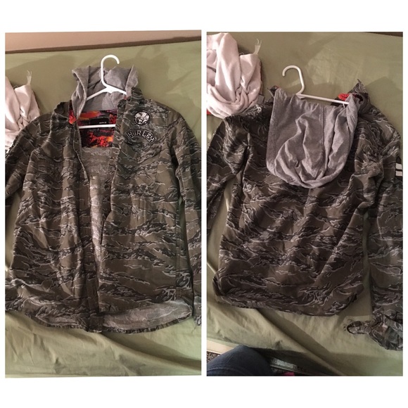 hurley camo jacket