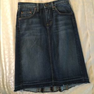 David Kahn Jean Skirt
