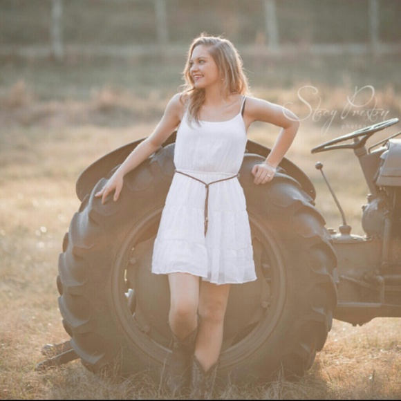 ON HOLD  Perfect Country Style White Summer Dress