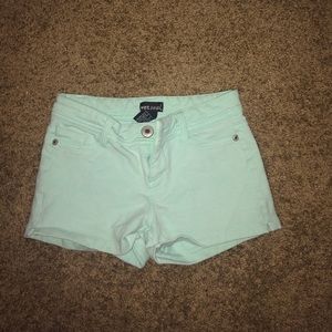 Teal shorts