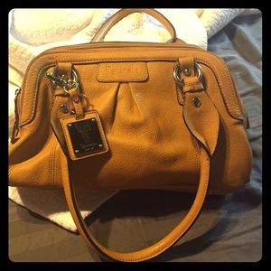 Tignanello mustard yellow purse