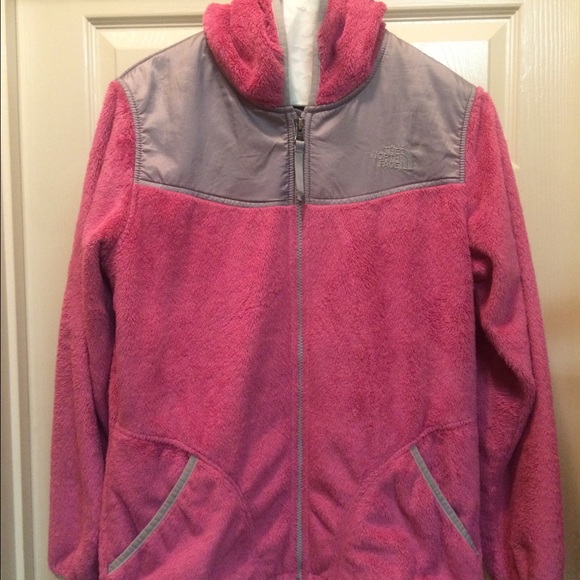 North Face Furry Denali Jackets - pink & brown