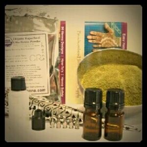 Organic Indian traditional "tattoo" kit