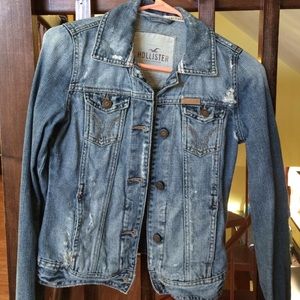 Hollister distressed jean jacket