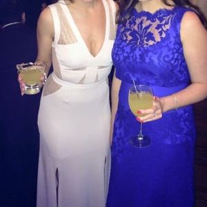 Blush pink BCBG Mac Azria gown