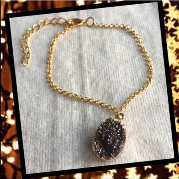 New Gold Druzy Bracelet - Picture 3 of 3