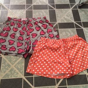 Two pajama shorts for $8 together