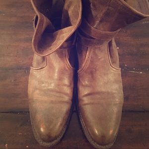 Frye flat ankle boots