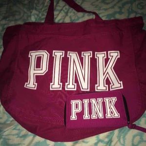 Pre loved PINK Victoria Secret Campus tote set