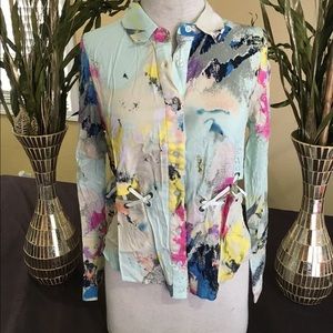 [ 🆕 ] Colorful long sleeve blouse