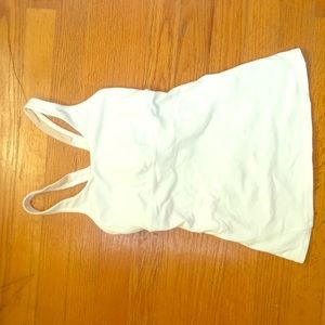 Worn 2x White Lululemon racerback tank