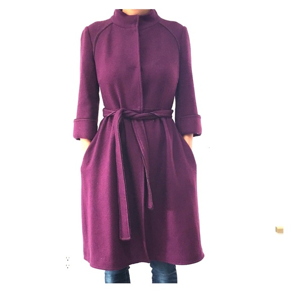 Carolina Herrera plum coat