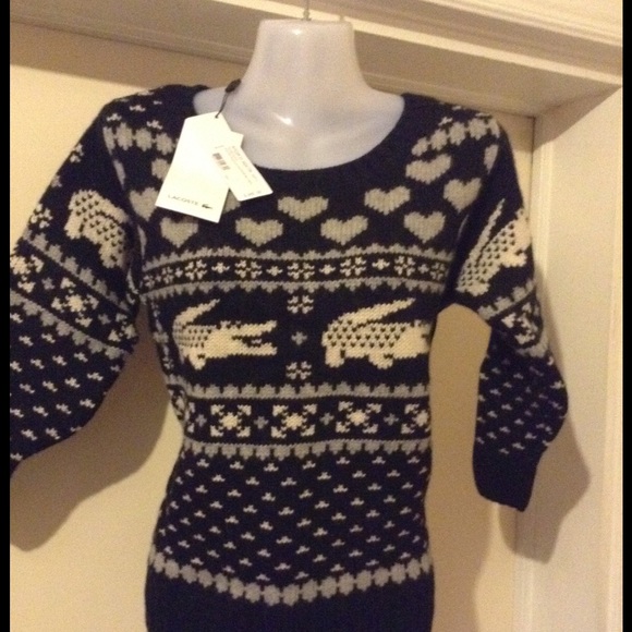 🔥🔥Lacoste black/white/grey  half sleeve sweater - Picture 1 of 6