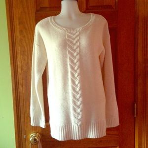 Cream cable knit sweater