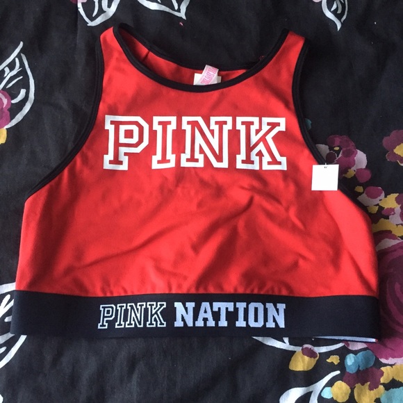 🚫SOLD ON ♏️🚫VS Pink Nation Bra Top - Picture 1 of 4
