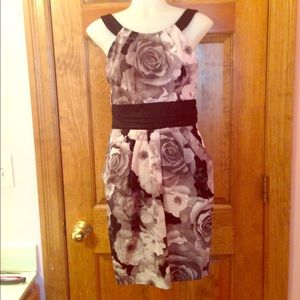 Floral rose formal dress