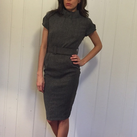 Heather Grey High Waist Dress - Picture 2 of 4