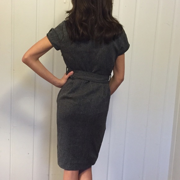 Heather Grey High Waist Dress - Picture 3 of 4