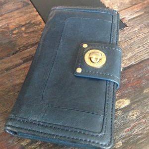Navy blue Marc by Marc Jacobs wallet.