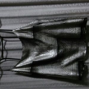 Silver crop top