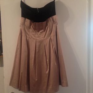 Strapless mini dress